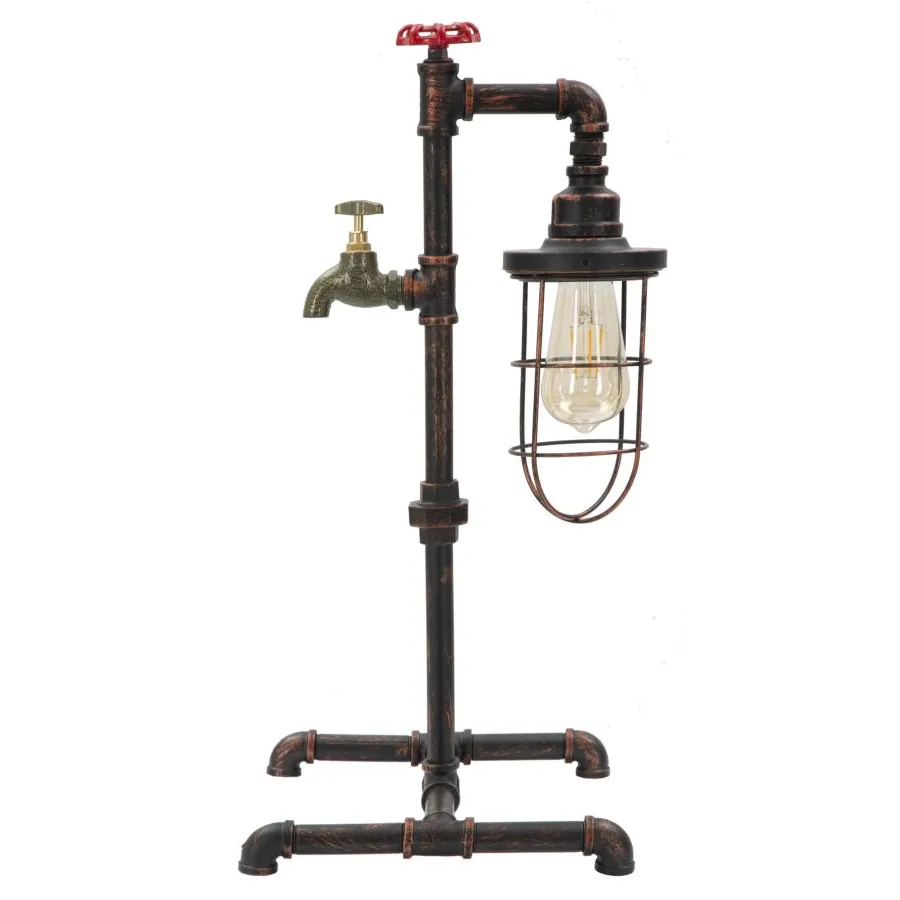 LAMPA STOŁOWA MANHATTAN/CAGE 27x27x56 cm